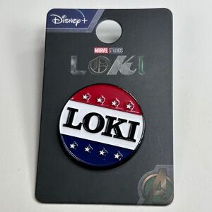 Marvel Studios Loki For President Enamel Pin Badge Disney Plus TVA Variant New